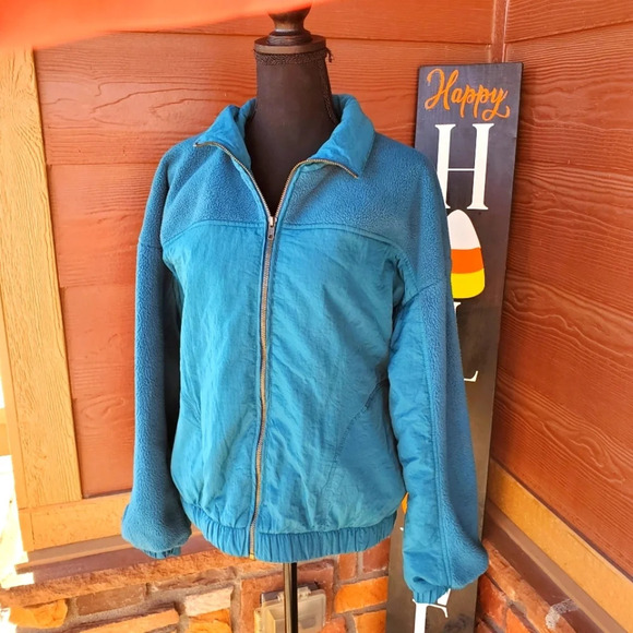 Wild Fable Women's Fleece Bomber Jacket Size Medium EUC - Picture 1 of 13